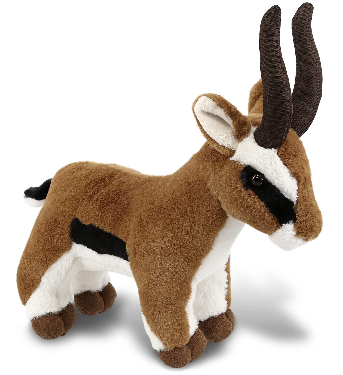 DolliBu Plush Antelope Stuffed Animal - Soft Huggable Antelope, Adorable Playtime Zoo Antelope Plush, Cute Wildlife Safari Cuddle Gift for Kids and Adults - 10 Inch