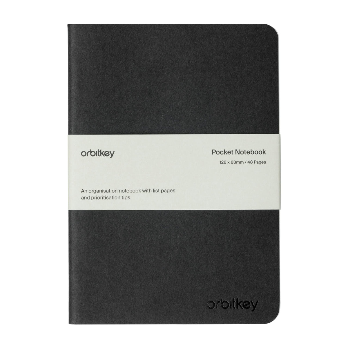 Orbitkey Organization Notebook | An A6 Pocket Notebook with Blank List Pages for Easy List Making, Dot Grid Pages and Prioritisation Tips | Printed with Soy Ink on Recycled FSC-Certified Paper and