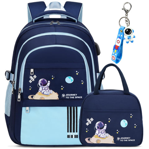 ACESAK Backpack for Boys - Boy Backpack Schoolbag for Boys Kids Children Teens Girls Elementary Middle School Bags, Waterproof Lightweight Kids Bookbag Backpacks Casual Daypack with Lunch Bag Set