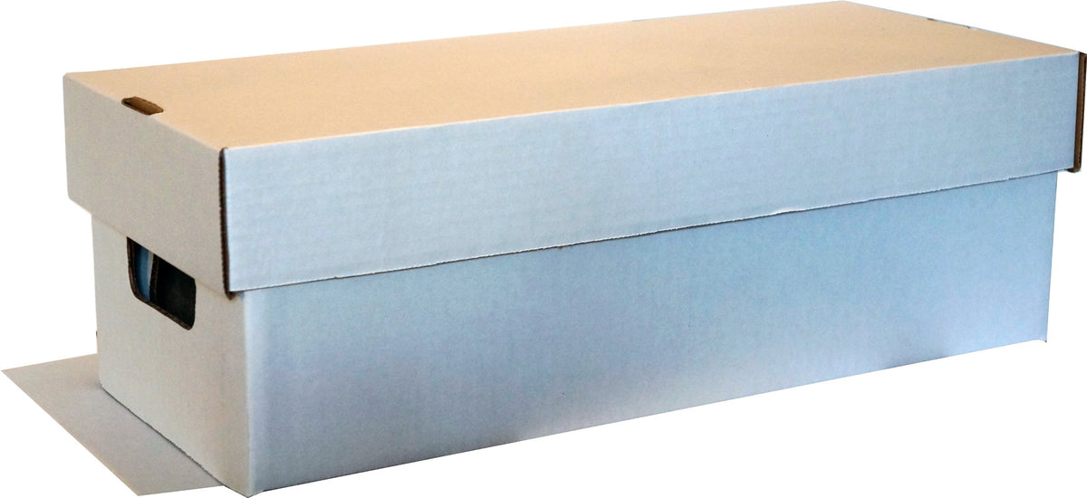 BCW Media Storage Box - 1 ct | Premium Video Game, Manga and DVD Organizer Box | Stackable Cardboard Organizer for Movies, Video Games, and Manga | Assembly Required