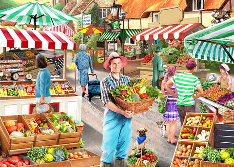 1000 Piece Jigsaw Puzzles for Adults Jigsaw Puzzle 1000 Pieces Jigsaws Adults Puzzles Gifts (Farmer's Market)