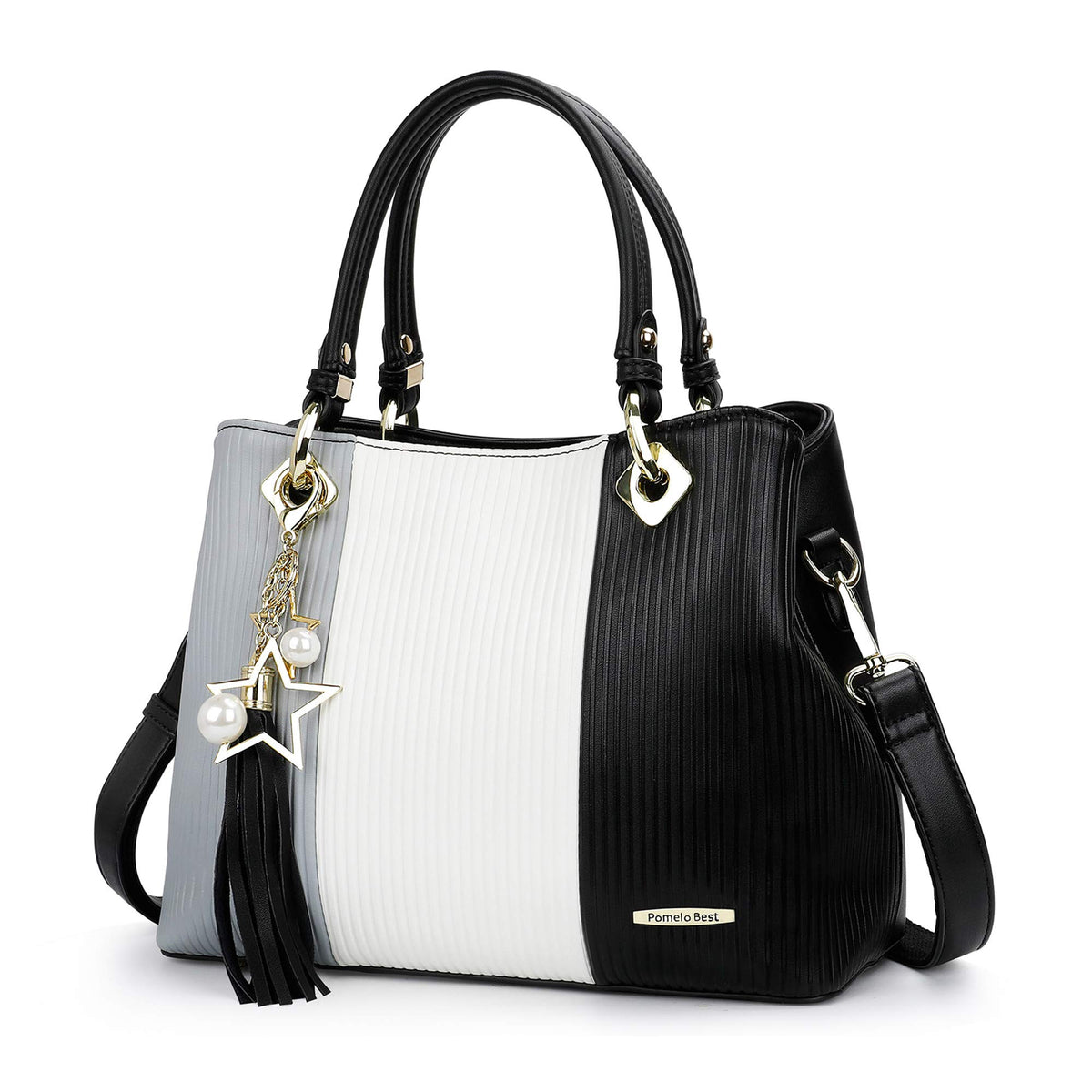 Handbags for Ladies with Multiple Pockets in Pretty Colour Combination ÃƒÆ’Ã†â€™Ãƒâ€ Ã¢â‚¬â„¢ÃƒÆ’Ã¢â‚¬Å¡Ãƒâ€šÃ‚Â¯ÃƒÆ’Ã†â€™ÃƒÂ¢Ã¢â€šÂ¬Ã…Â¡ÃƒÆ’Ã¢â‚¬Å¡Ãƒâ€šÃ‚Â¼ÃƒÆ’Ã†â€™ÃƒÂ¢Ã¢â€šÂ¬Ã‚Â¹ÃƒÆ’Ã‚Â¢ÃƒÂ¢Ã¢â‚¬Å¡Ã‚Â¬Ãƒâ€šÃ‚Â Light Grey/White/Black)