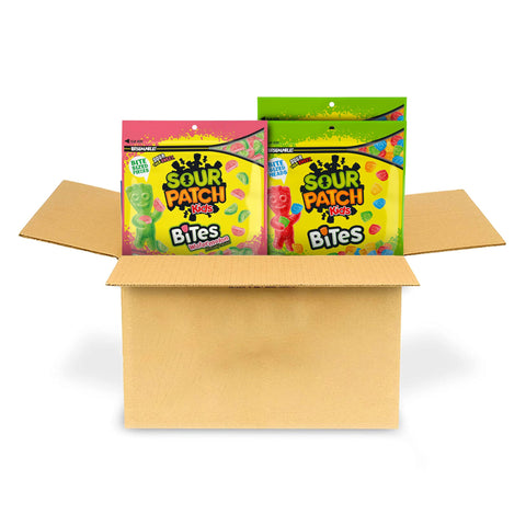SOUR PATCH KIDS Bites Original and Watermelon Soft & Chewy Candy Variety Pack, Bulk Candy, 3 - 12 oz Bags