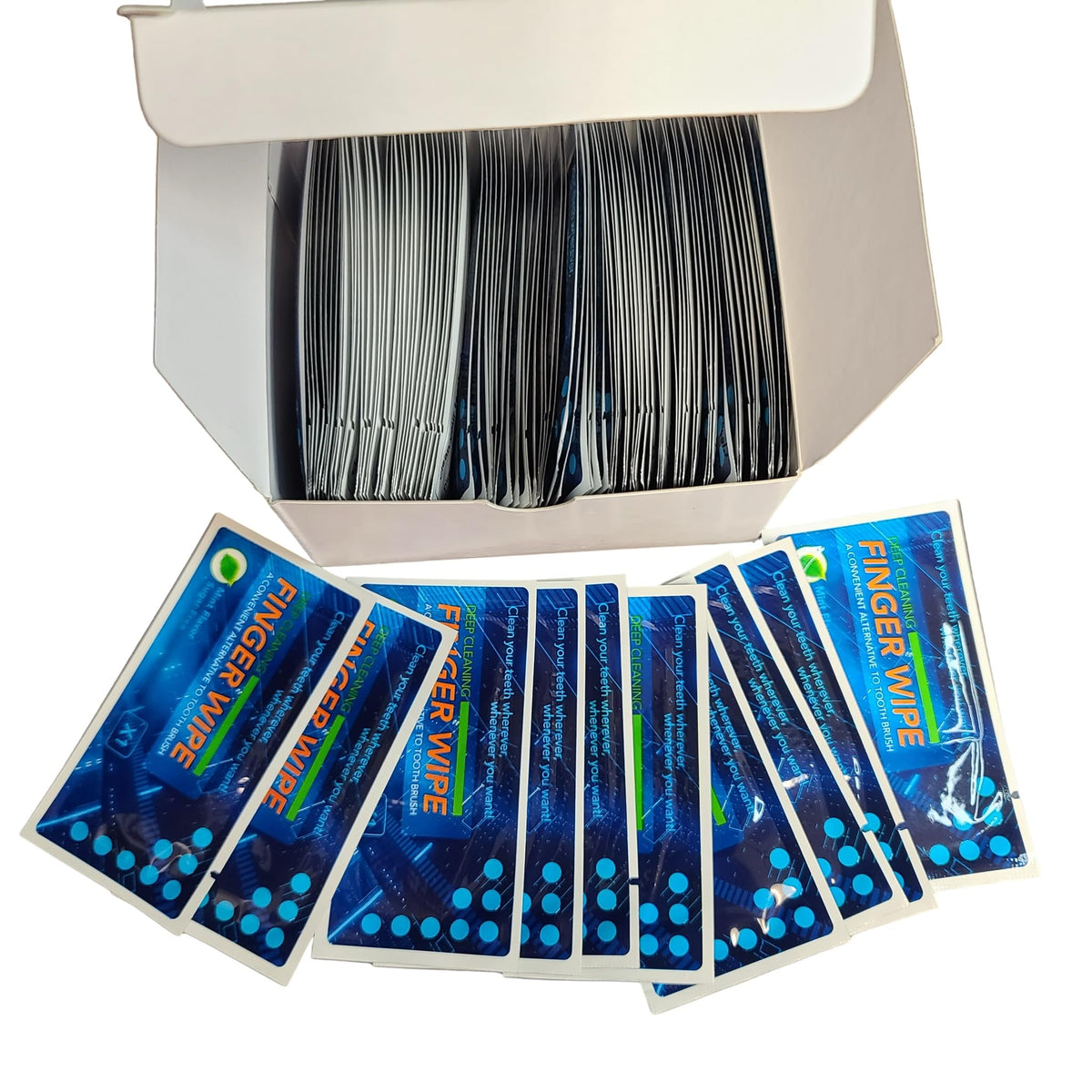 Generic Mint Flavored Oral Cleaning Wipes, 100 Count, Whitening and Freshening