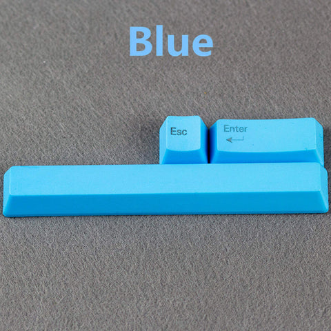 1 Set ESC Enter SpaceBar Keycap Thick PBT Key Caps OEM Height for Cherry MX Switches Gaming Mechanical Keyboard (Green)