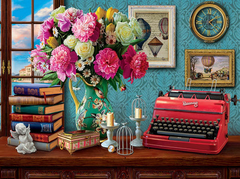 White Mountain Puzzles WriterÃƒÆ’Ã‚Â¢ÃƒÂ¢Ã¢â‚¬Å¡Ã‚Â¬ÃƒÂ¢Ã¢â‚¬Å¾Ã‚Â¢s Paradise - 1000 Piece Jigsaw Puzzle