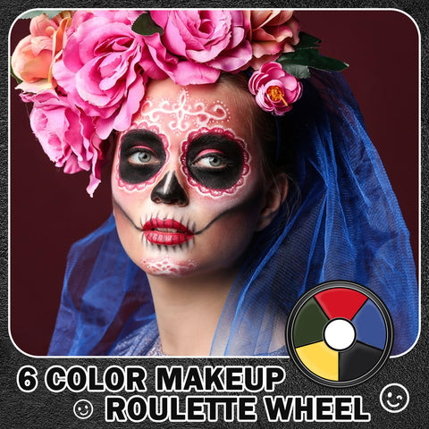 XiaoTu 6 Colors Bruise Cream Wheel,Bruise Special Effects Makeup Halloween Face Body Paint Oil Based Makeup,Bruise Kit for Halloween Fevstival Cosplay SFX Zombie Makeup Kit