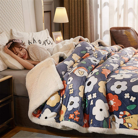 YFFS Sherpa Fleece Blanket Woolen Blanket, Grey Soft and Fluffy Sofa Blanket, Double Bed Large Plush Blanket, Microfiber Flannel Blanket, Sofa, Warm (2,150 x 200 cm)