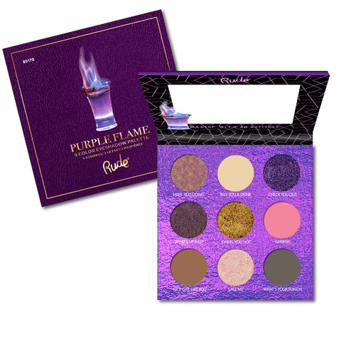Rude - Cocktail Party 9 Color Eyeshadow Palette - Purple Flame