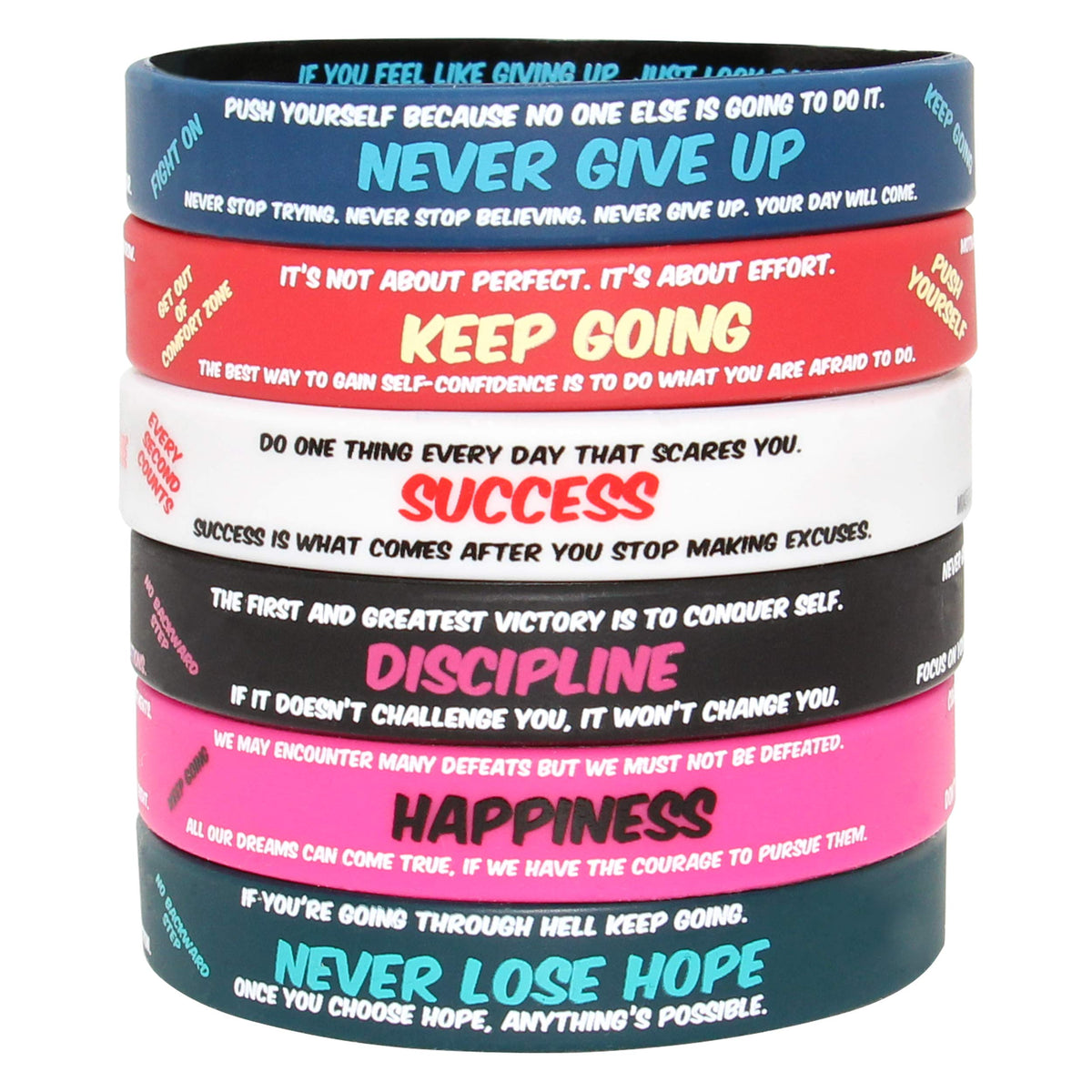 AronikCraft Motivational Wristbands: Hidden Messages for Tough Times - Unisex - Get Things Done!