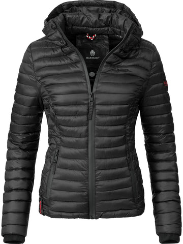 Marikoo Ladiesâ€™ Between-Seasons Puffer Jacket Samtpfote Black M