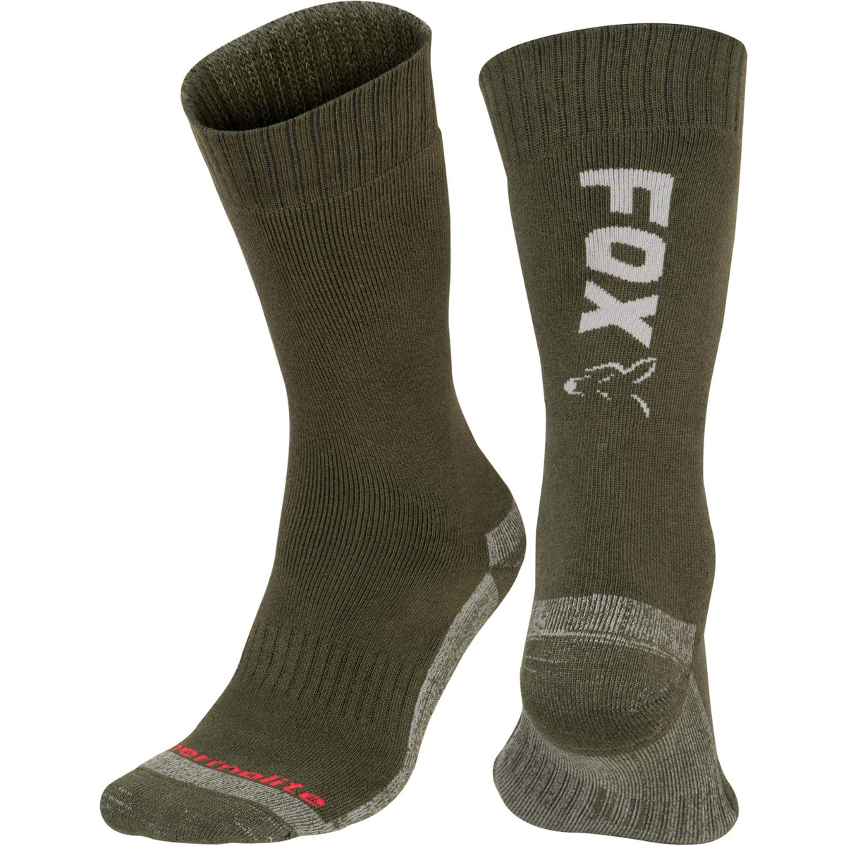 FOX Green/Silver Thermolite long sock 10-13 (Eu 44-47)