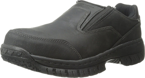 Skechers for Work Men's Hartan Slip-On Shoe, Black, 7 M US