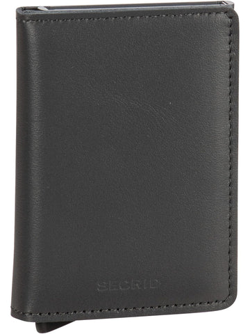 SECRID Slim Wallet Original Leather RFID Safe Card case (Grey)