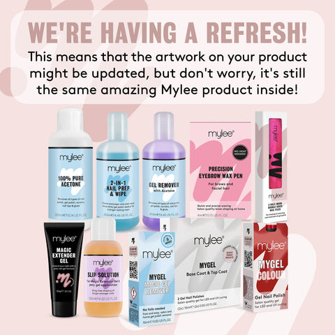 Mylee 100% Pure Acetone Gel Nail Polish Remover for UV/LED, Gel Soak Off, Removes All Types of Nail Polish, Gel Polish, Acrylic, Gels, Nail Tip & Glue (600ml)
