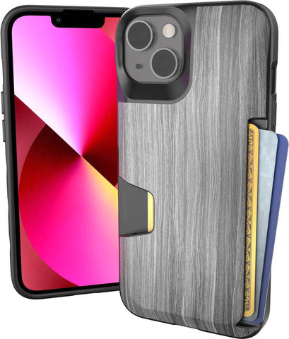 SmartishÂ® iPhone 13 Wallet Case - Wallet Slayer Vol. 1 [Slim + Protective] Credit Card Holder - Drop Tested Hidden Card Slot Cover Compatible with Apple iPhone 13 - Graspin' Aspen
