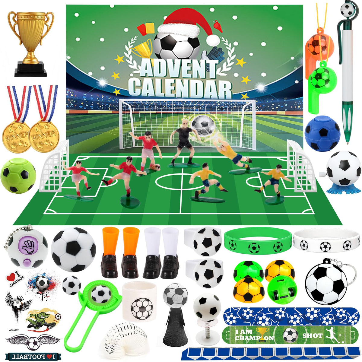 Football Advent Calendar 2024 Kids Boys Girls 24 Day Christmas Countdown Advent Calendar 2024 Football World Cup Xmas Advent Calendar 2024 Football Gifts for Teens Boys 6 7 8 9 10 11 12