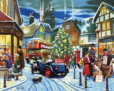 White Mountain Puzzles Christmas Village - 1000 Piece Jigsaw Puzzle