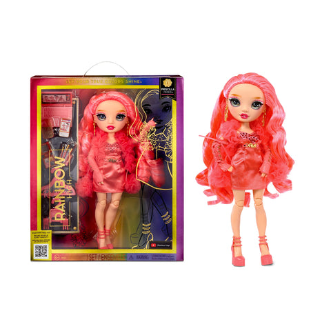 Rainbow High Fashion Doll - PRISCILLA PEREZ - Pink Doll - Fashionable Outfit & 10+ Colourful Play Accessories - For Collectors and Kids Ages 4-12 Years