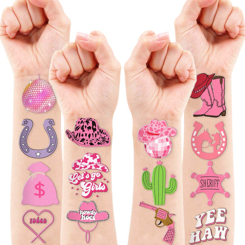 Generic Rodeo Temporary Tattoos Birthday Party Supplies Decorations 96PCS Tattoos Stickers Super Cute Party Favors Boys Girls Gifts Ideas Classroom School Prizes Themed