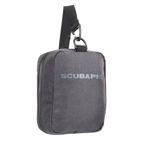 SCUBAPRO Definition Mask 2 Dive Bag with Webbing Strap for Scuba Diving Gear, Premium Recycled Two-Tone Gray Fabric