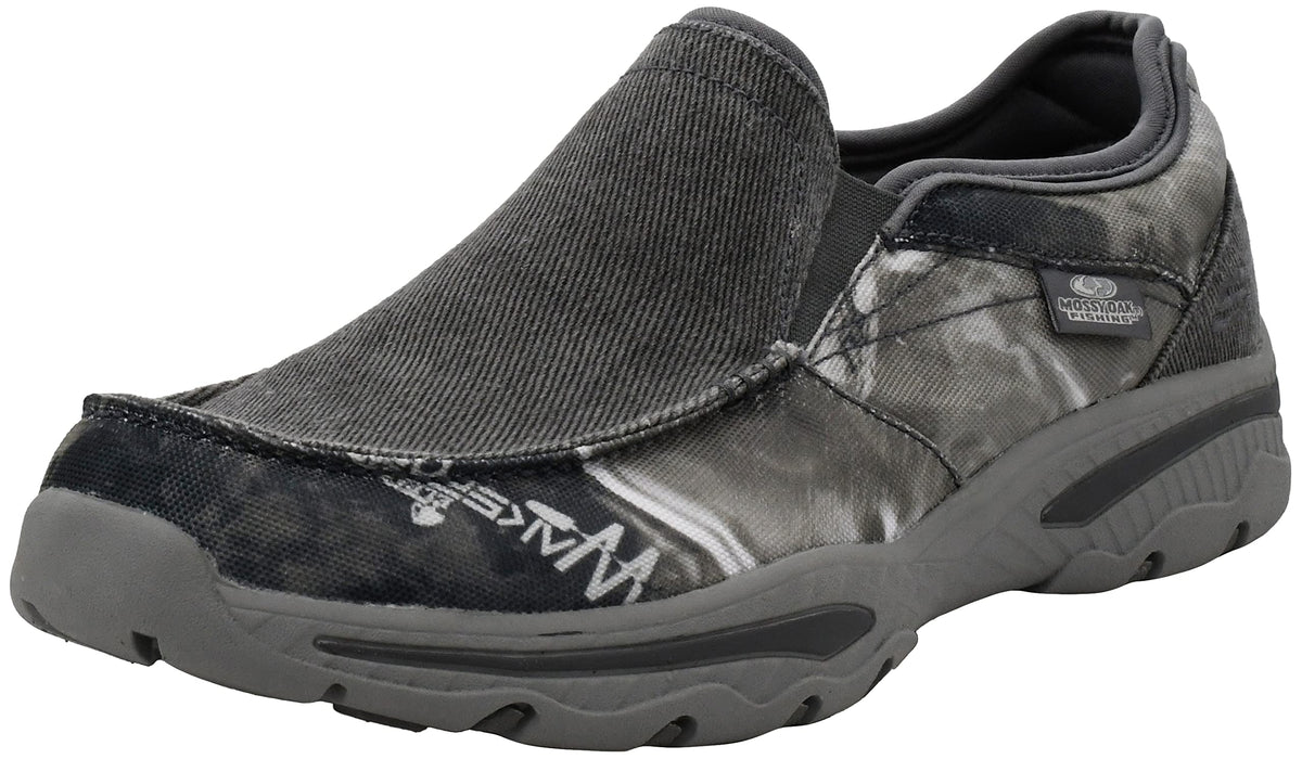 Skechers Men's Creston Moseco Casual Life Style Slip On Loafer, Grey, 8 Medium US