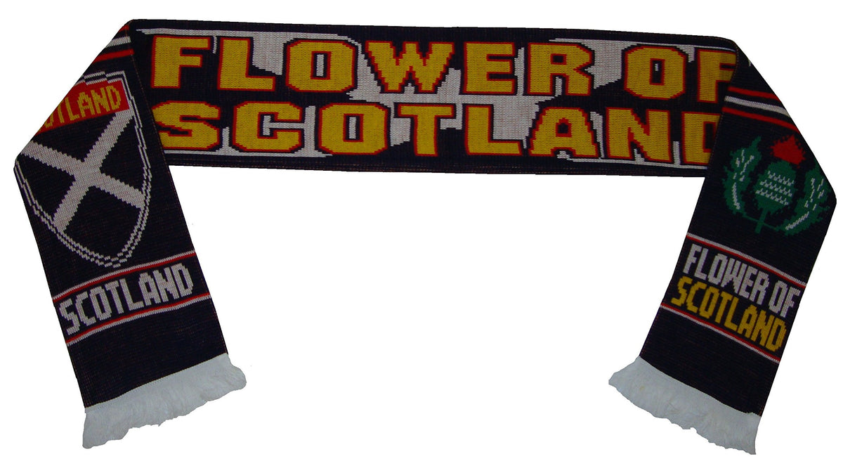 Flower of Scotland football scarf