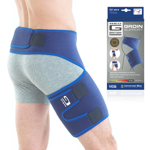 Neo-G Groin Support Men and Women for Thigh, Hamstring, Pulled Groin, Strains, Sprains - Hamstring Support, Thigh Support - Adjustable Compression Wrap - Class 1 Medical Device