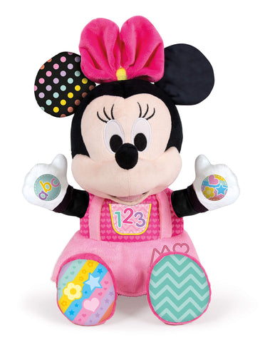 Clementoni Disney Baby Minnie Play and Learn Talking Plush, Multicolor, Standard, 17304