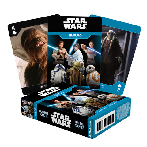 AQUARIUS Star Wars Playing Cards - Light Side Heroes Themed Deck of Cards for Your Favorite Card Games - Officially Licensed Star Wars Merchandise & Collectibles