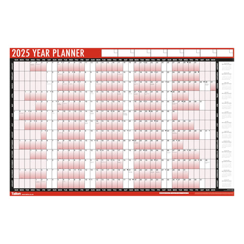 2024 Year Wall Planner A1 Large 85cm X 58cm Laminated Wall Calendar With Stickers And Dry Wipe Pen
