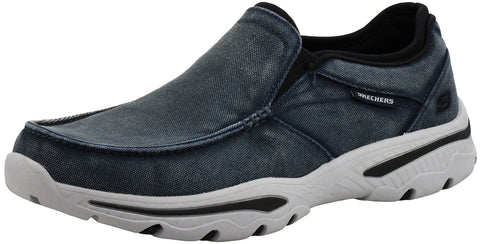 Skechers Men's Relaxed Fit-Creston-Moseco Navy/Black Moccasin 9.5 M US