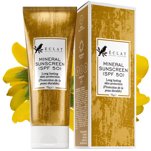 Mineral Sunscreen - Zinc Oxide Sunscreen - Clear Sun Block for Sensitive Skin, Blocks UVA + UVB Rays, Long Lasting Protection - Broad Spectrum Spf 50 Sunscreen, Safe for All Skin Types