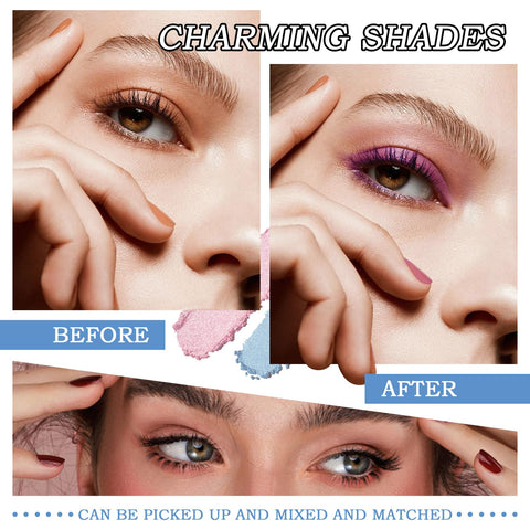 DuoZeng 18 Colors Eyeshadow Palette,Waterproof Glitter Eyeshadow Makeup Palette,Smokey Matte Eye Shadow Palette,Blendable Long Lasting Highly Pigmented Shimmer Eye Shadow Pallete Set?2PCS?