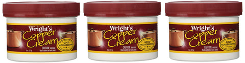 Wright's Copper Cream by Weiman 8 Oz (Pack of 3)