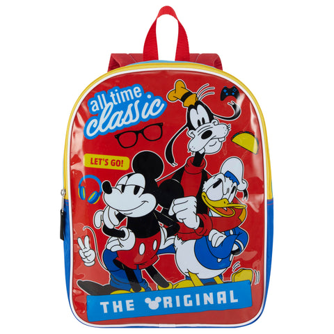 Disney Mickey Mouse Backpack for Kids 15Ã¢â‚¬Â | Cute Mickey Mouse Bookbag for Boys | Padded Straps & Large Zip Compartment | Mickey Mouse Back to School Supplies