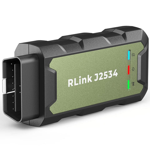 TOPDON RLink J2534 Pass-Thru Programmer, OEM Reprogramming and Diagnostic Tool, Enhanced J2534 VCI, Supports J2534/D-PDU/CAN-FD/DoIP, Compatible with 13+ Vehicle Brands, ONLY with LAPTOP