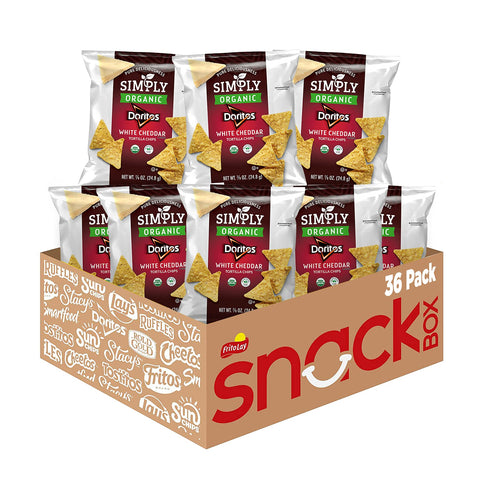 Simply, Doritos White Cheddar, 0.875 Ounce (Pack of 36)
