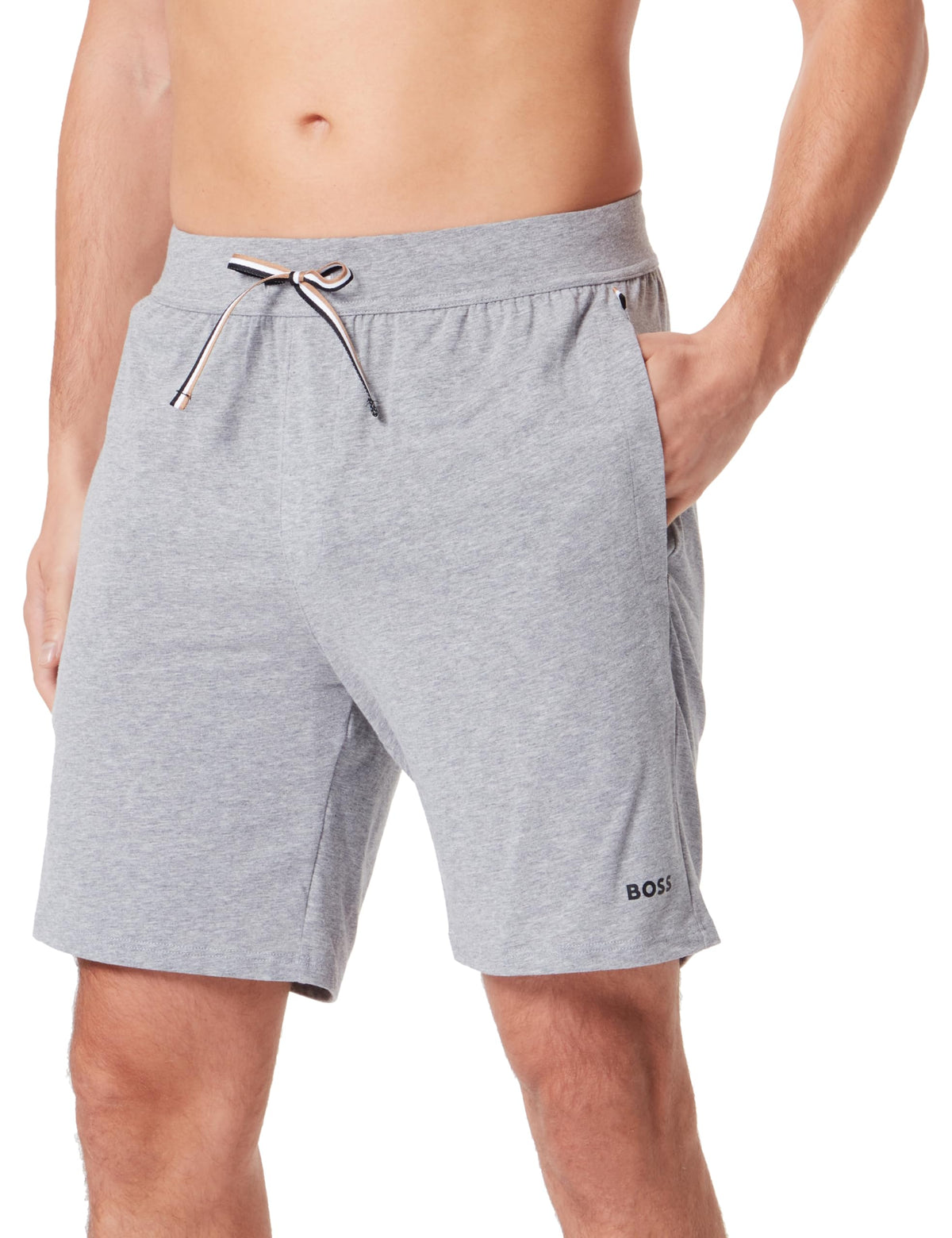BOSS Men's Unique Shorts Cw Pyjama, Medium Grey33, S
