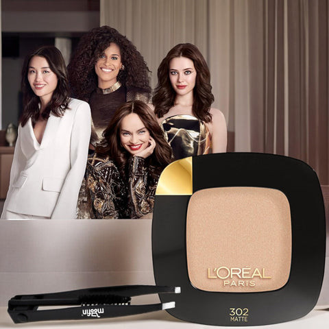 moofin Loreal Color Riche Eyeshadow Palette, 0.12 Oz - Mix And Matte Eye Shadow Palette Makeup Bundle With Eyebrow Tweezers - Long-Lasting Velvety Blendable Eye Shadow Matte Finish ~ [Pack Of 1]