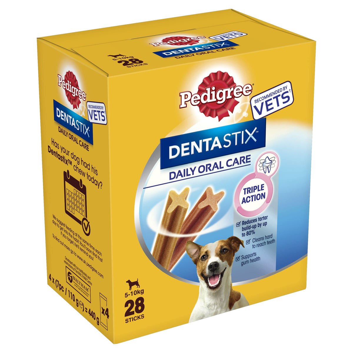Pedigree DentaStix - Daily Dental Care Chews - Dog Treats for Small Dogs - 112 Sticks (Pack of 4)