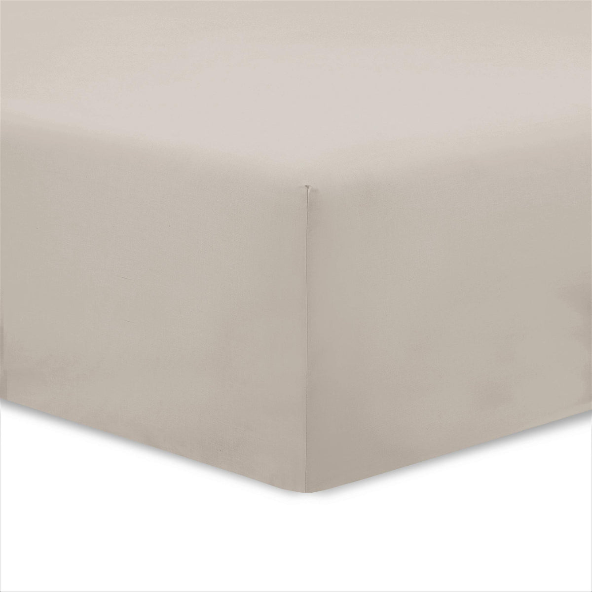 Vision Fitted sheet, 100% cotton, beige, 160 x 200 cm