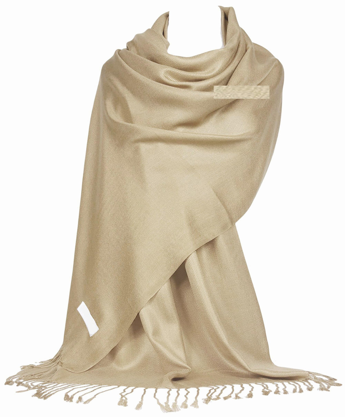 GFM® Pashmina Style Shawl Scarf - Light Gold - (B9-HLSN)