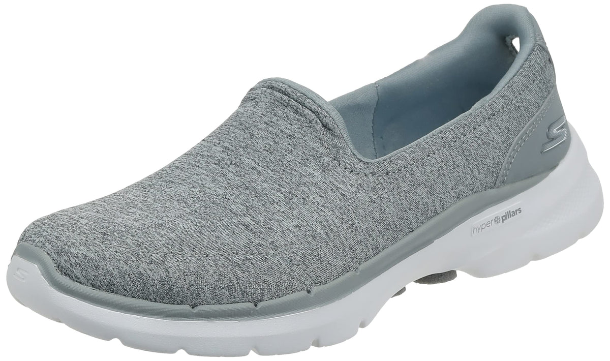 Skechers Women's GO Walk 6-Grand Horizon Sneaker, Gray, 9.5