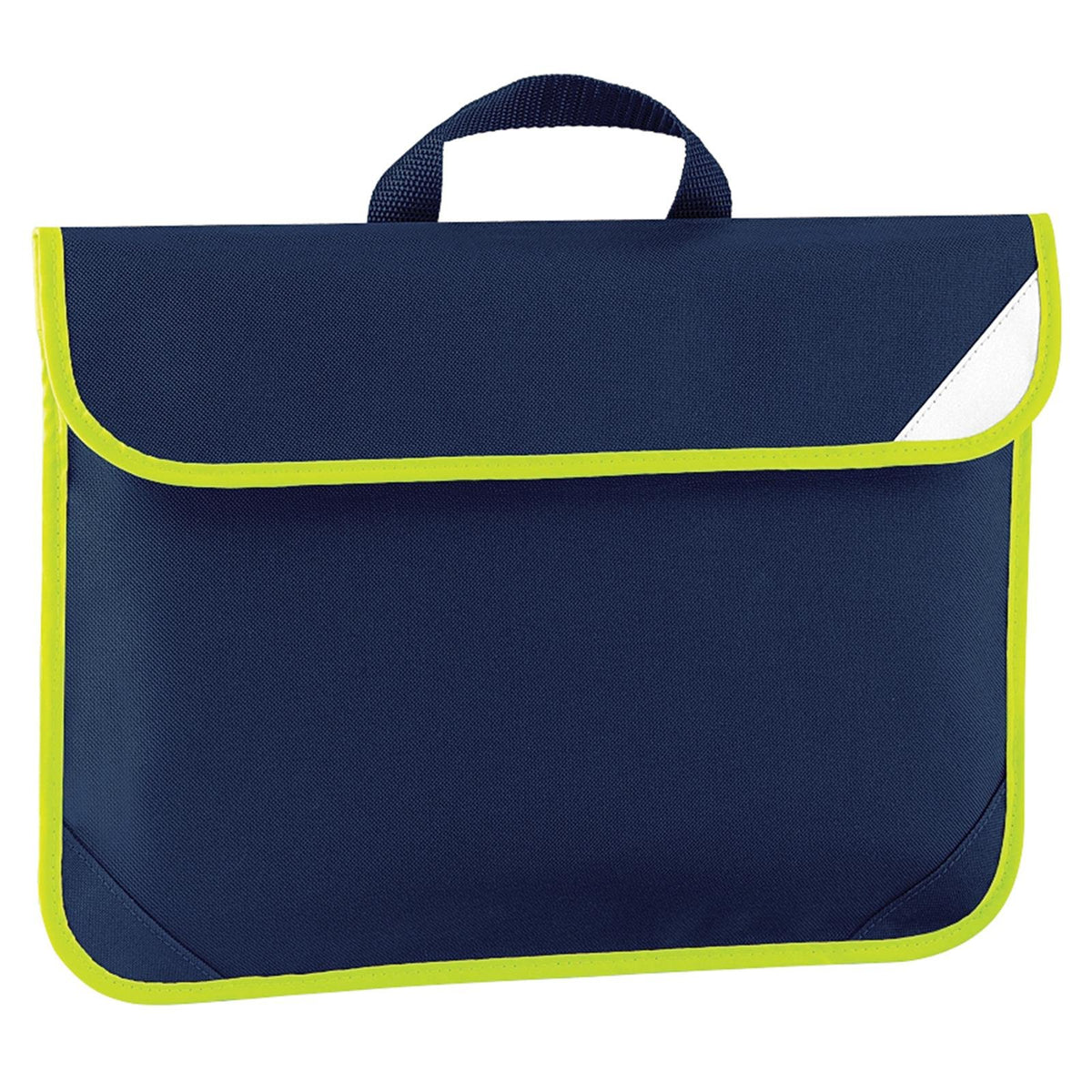 Quadra New Enhanced Hi Viz Reflective School Book Bag French Navy One Size