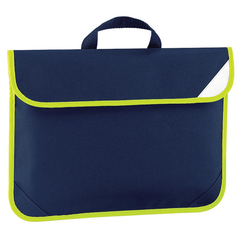 Quadra New Enhanced Hi Viz Reflective School Book Bag French Navy One Size