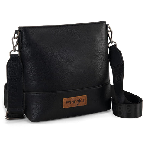 Wrangler Crossbody Purses for Women Medium Handbag Messenger Bag Purses and Handbags WG20-8360BK