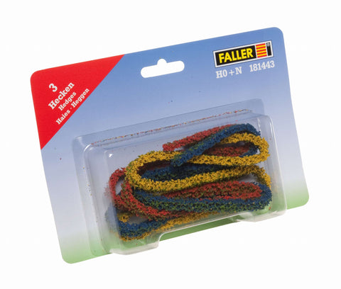 Faller 181443 Bushes/Hedges,Red,Green, Scenery and Accessories, Yellow