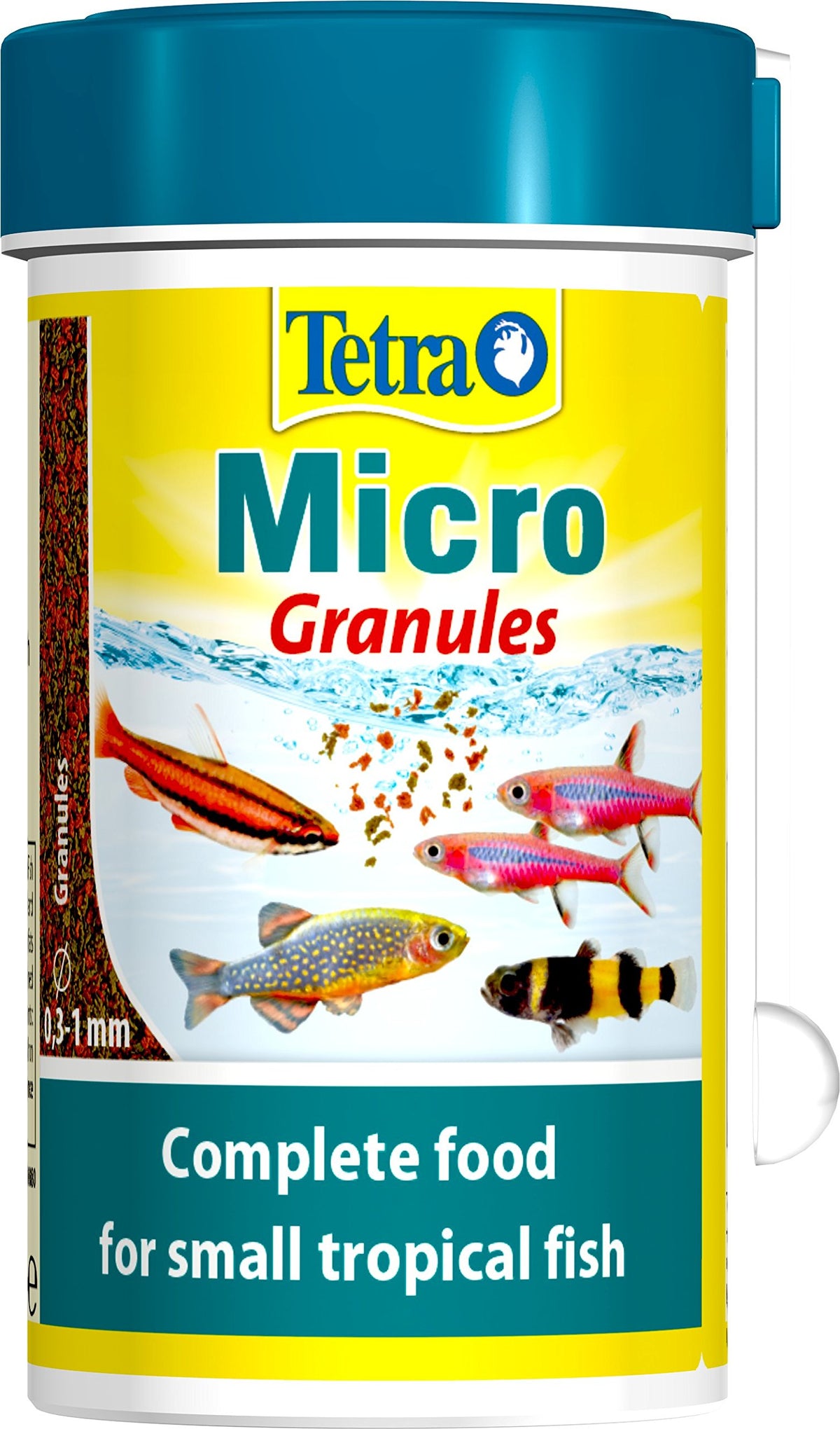 Tetra Fish Food Micro Granules, Complete Fish Food For Small Tropical Fish, 100 ml