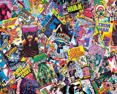 Springbok's 1000 Piece Jigsaw Puzzle Comic Books Galore - Made in USA